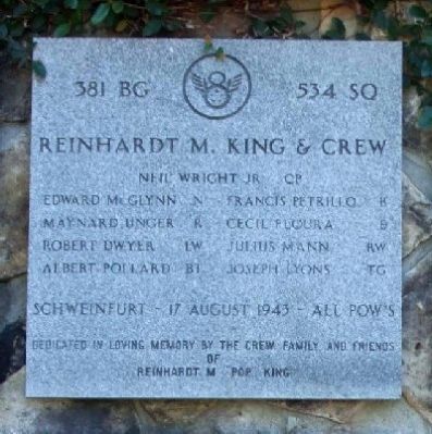 Reinhardt M. King & Crew Marker image. Click for full size.