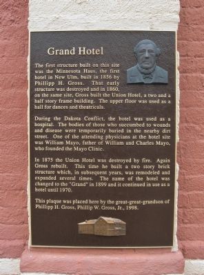 Grand Hotel Marker. Click for full size. Grand Hotel Marker image. Click for full size.