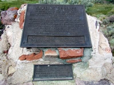 Rawlins Springs Marker image. Click for full size.
