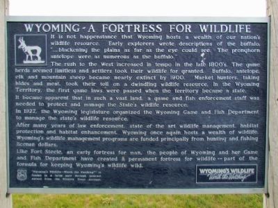 Wyoming - A Fortress for Wildlife Marker image. Click for full size.