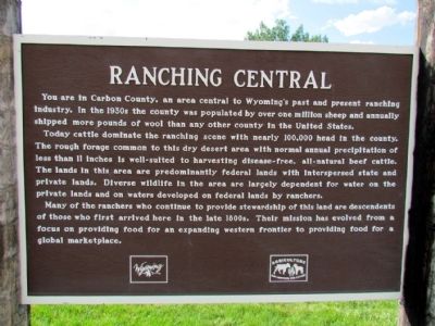 Ranching Central Marker image. Click for full size.