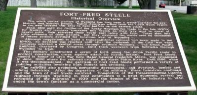 Fort Fred Steele Marker image. Click for full size.