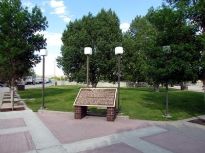 Fort Fred Steele Marker. Click for full size. Fort Fred Steele Marker image. Click for full size.