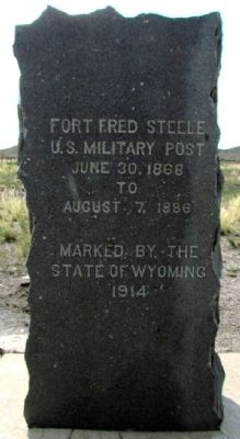 Fort Fred Steele Marker image. Click for full size.