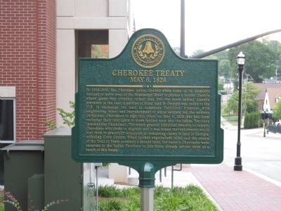 Cherokee Treaty Marker image. Click for full size.