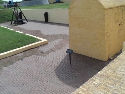 Marker at Fort Moultrie. Click for full size. Marker at Fort Moultrie image. Click for full size.