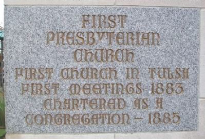 First Presbyterian Church Centennial Marker image. Click for full size.