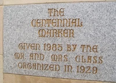 First Presbyterian Church Centennial Marker image. Click for full size.