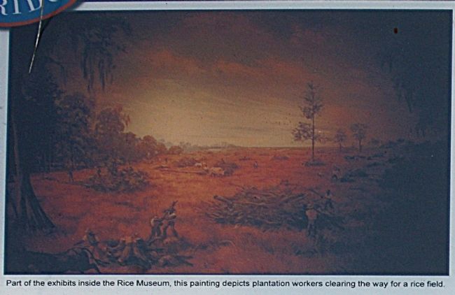 Painting Depicts Plantation Workers Clearing The Way For A Rice Field image. Click for full size.