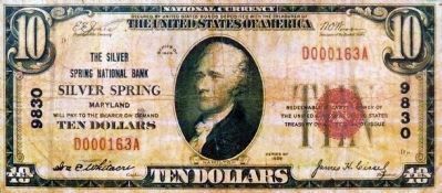 Why is "Silver Spring" printed on this bill? image. Click for full size.
