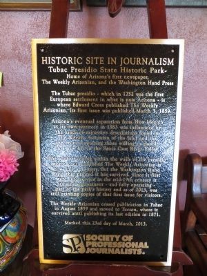 Historic Site in Journalism Marker image. Click for full size.