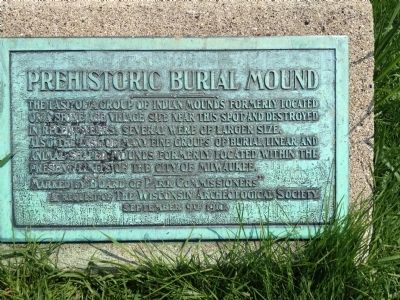 Prehistoric Burial Mound Marker image. Click for full size.