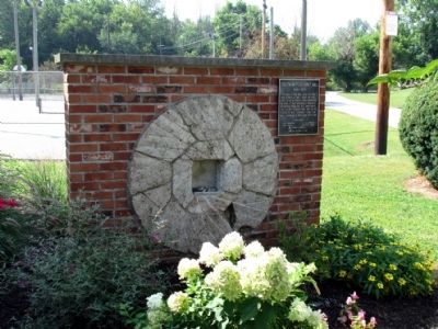 South Whitley Grist Mill Stone image. Click for full size.