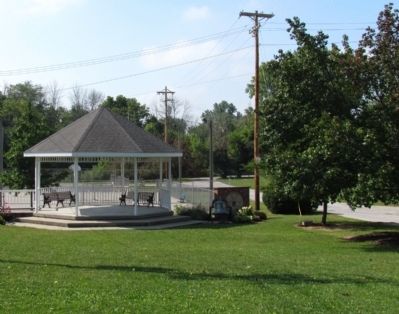 Marker in South Whitley Community Park image. Click for full size.