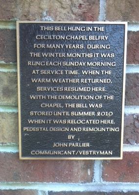 St. Peters Church Bell Marker image. Click for full size.