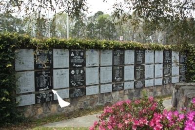 Lazy Daisy Marker, indicated by white arrow, on Wall of Heroes. Click for full size. Lazy Daisy Marker, indicated by white arrow, on Wall of Heroes image. Click for full size.