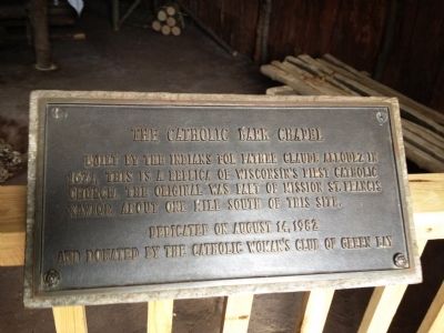 The Catholic Bark Chapel Marker. Click for full size. The Catholic Bark Chapel Marker image. Click for full size.
