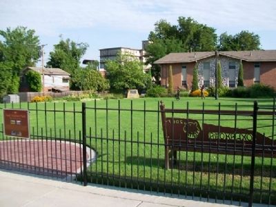 Creek Stickball Park and Marker. Click for full size. Creek Stickball Park and Marker image. Click for full size.