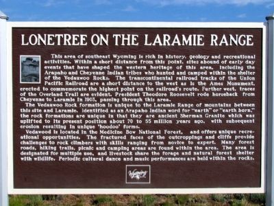 Lonetree on the Laramie Range Marker image. Click for full size.