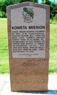 Koweta Mission Marker image. Click for full size.