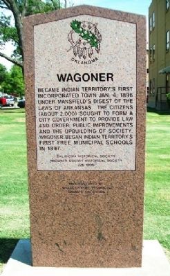 Wagoner Marker image. Click for full size.