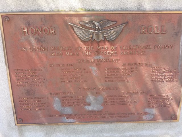 Tallapoosa County Korean & Vietnam War Memorial