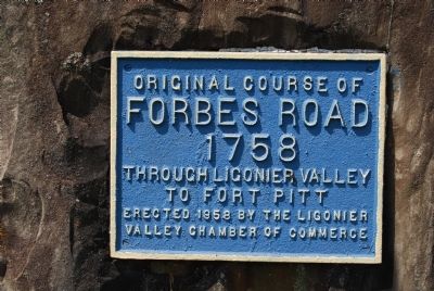 Original Course of Forbes Road Marker image. Click for full size.