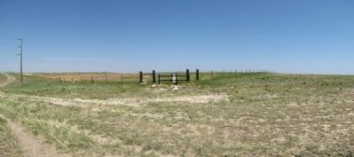 Corner Common to Nebraska and Wyoming Marker. Click for full size. Corner Common to Nebraska and Wyoming Marker image. Click for full size.