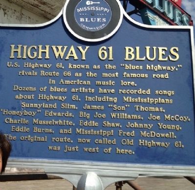Highway 61 Blues Marker image. Click for full size.