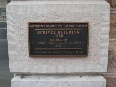 Plaque at Historic First National Bank image. Click for full size.