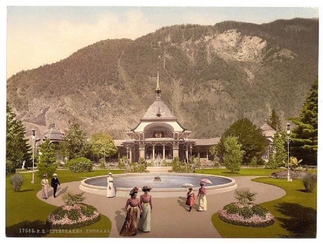Interlaken, Kursaal, Bernese Oberland, Switzerland image. Click for full size.