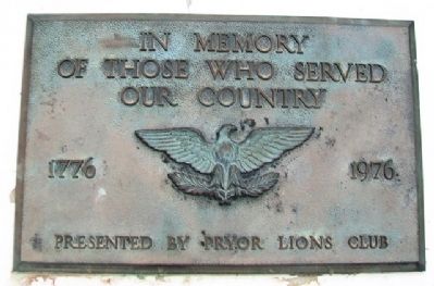 Veterans Memorial Marker. Click for full size. Veterans Memorial Marker image. Click for full size.