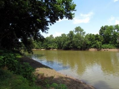View of Wabash River west of the marker. Click for full size. View of Wabash River west of the marker image. Click for full size.