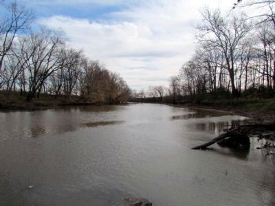 View of Wabash River east of the marker. Click for full size. View of Wabash River east of the marker image. Click for full size.