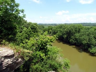 View of Wabash River from Top of Hanging Rock image. Click for full size.