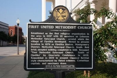 First United Methodist Church Marker image. Click for full size.
