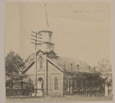 First United Methodist Church, Opelika prior to the 1909 remodeling. image. Click for full size.
