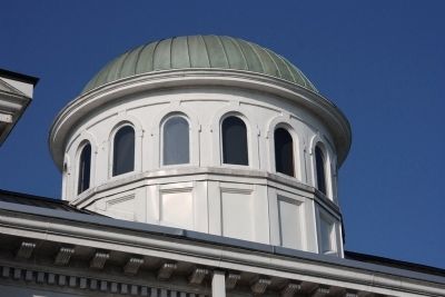 Outside view of the dome that was added during the 1909 remodeling. image. Click for full size.