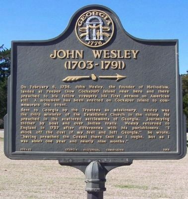 John Wesley (1703-1791) Marker image. Click for full size.