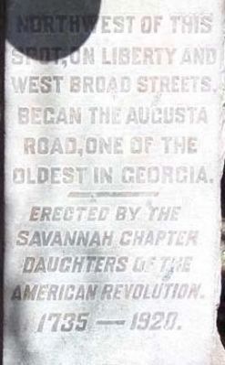 Augusta Road Marker image. Click for full size.