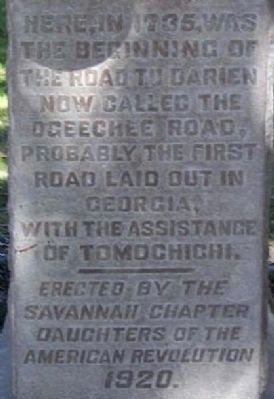 Ogeechee Road Marker. Click for full size. Ogeechee Road Marker image. Click for full size.