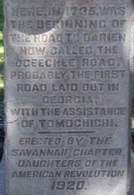 Ogeechee Road Marker image. Click for full size.