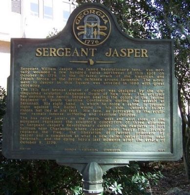 Sergeant Jasper Marker image. Click for full size.