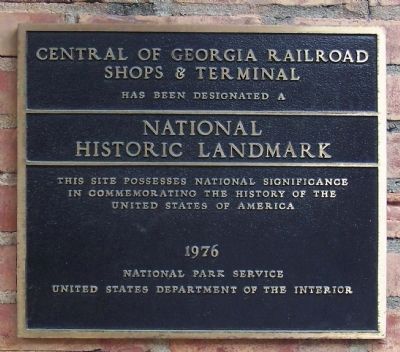 Central Of Georgia Railroad Marker image. Click for full size.