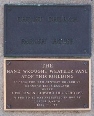 Christ Church Parish House Marker. Click for full size. Christ Church Parish House Marker image. Click for full size.
