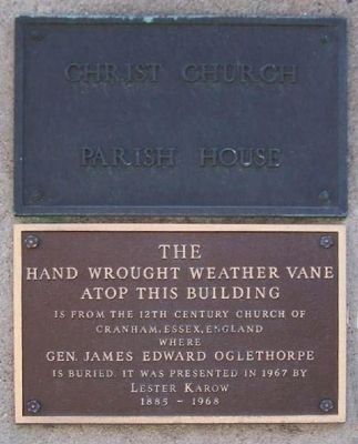 Christ Church Parish House Marker image. Click for full size.