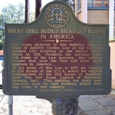 First Girl Scout Headquarters in America Marker image. Click for full size.