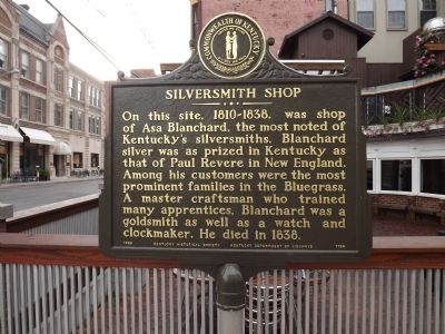 Silversmith Shop Marker image. Click for full size.