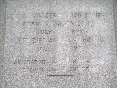 Genl Alexander W. Doniphan Monument. Click for full size. Genl Alexander W. Doniphan Monument image. Click for full size.