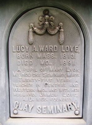 Lucy A. Ward Love Marker. Click for full size. Lucy A. Ward Love Marker image. Click for full size.